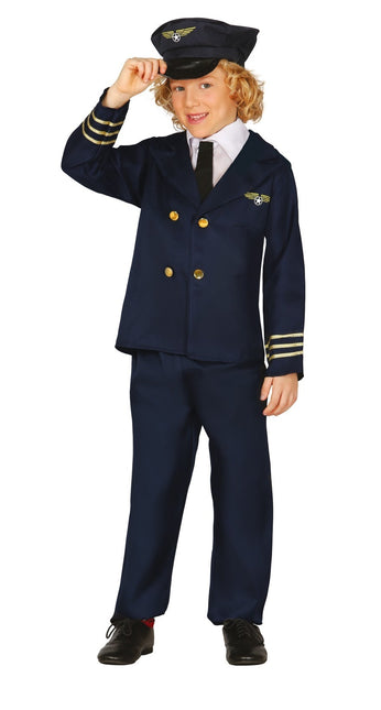 Traje de piloto niño