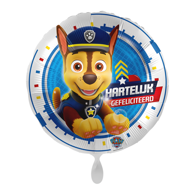 Paw Patrol Globo de Helio Feliz Cumpleaños Vacío 43cm