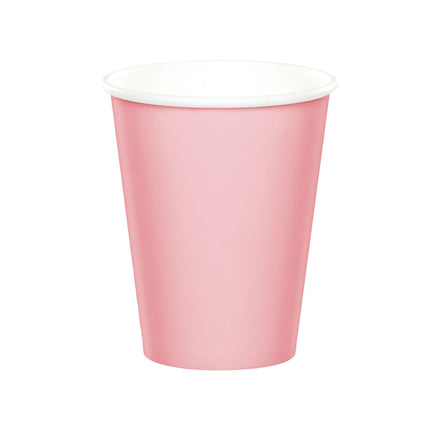 Vasos rosa claro 256ml 24uds.