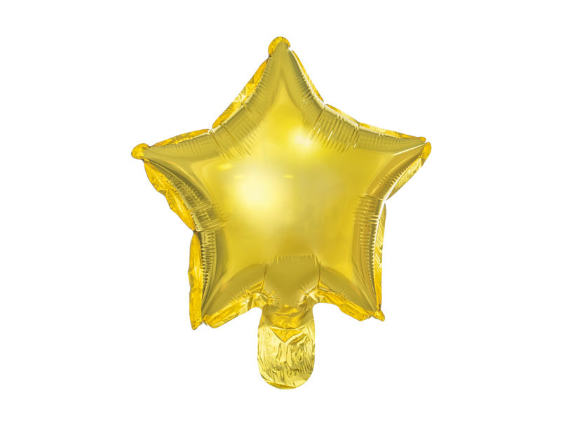 Globo de Helio Estrella Oro Vacío 25cm 25pcs