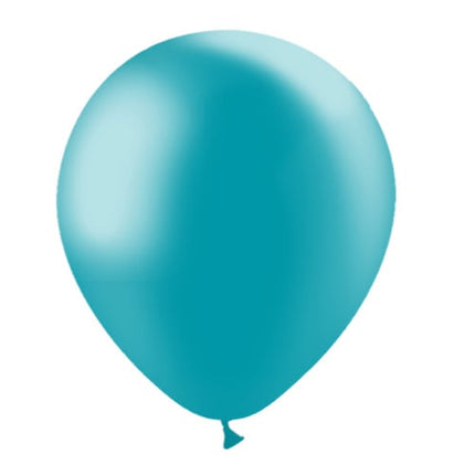 Globos Turquesa Metalizados 30cm 10pcs