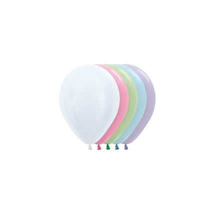 Globos Mezcla Perla 12cm 50pcs