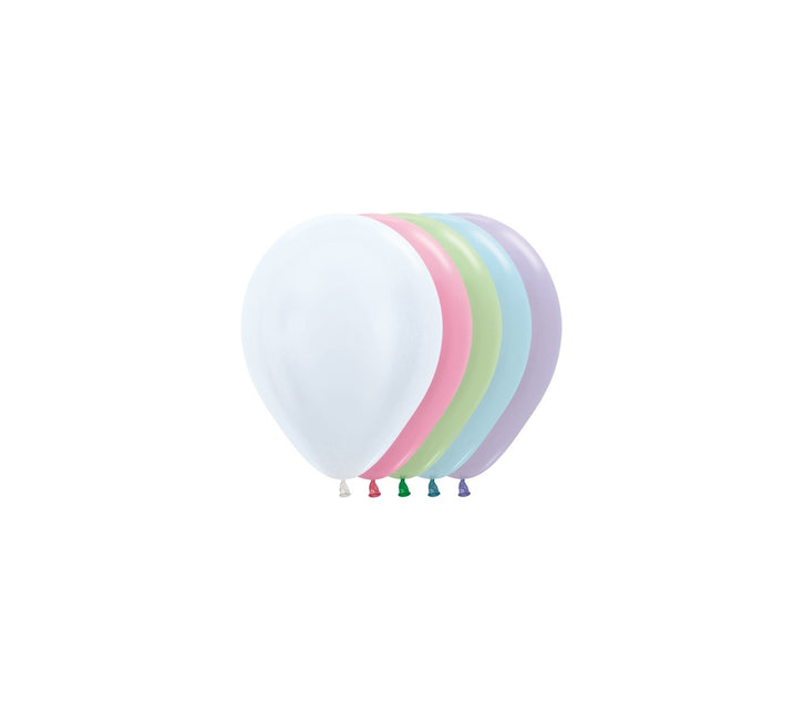 Globos Mezcla Perla 12cm 50pcs