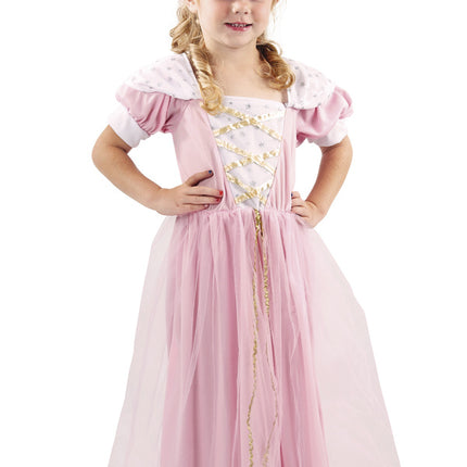 Vestido Princesa Infantil Rosa Deluxe 3/4 años