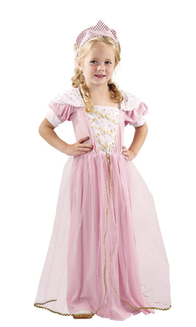 Vestido Princesa Infantil Rosa Deluxe 3/4 años