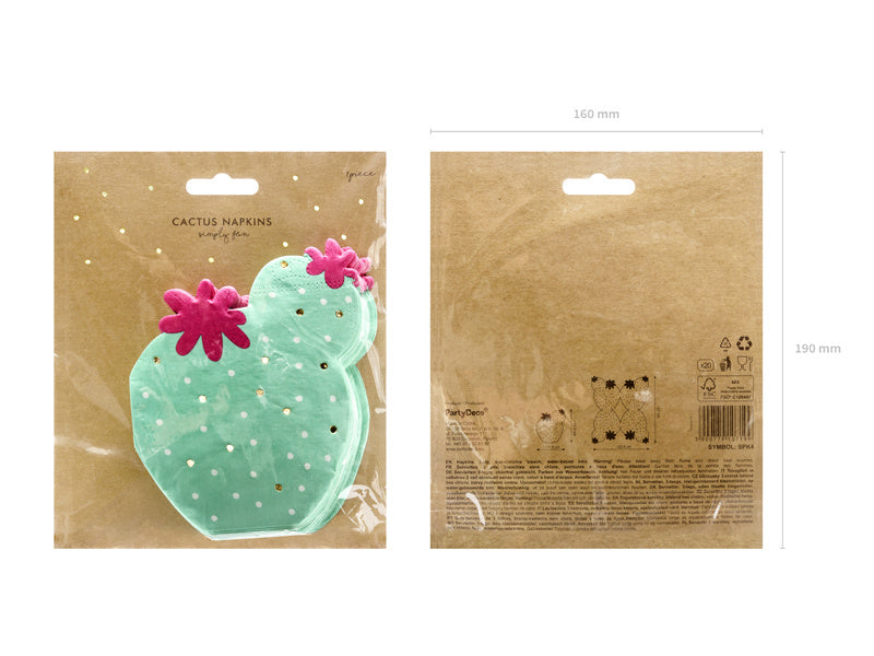 Servilletas Cactus 13,5cm 20pcs