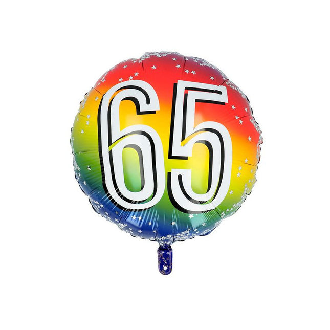 65 Años Globo de Helio 45cm