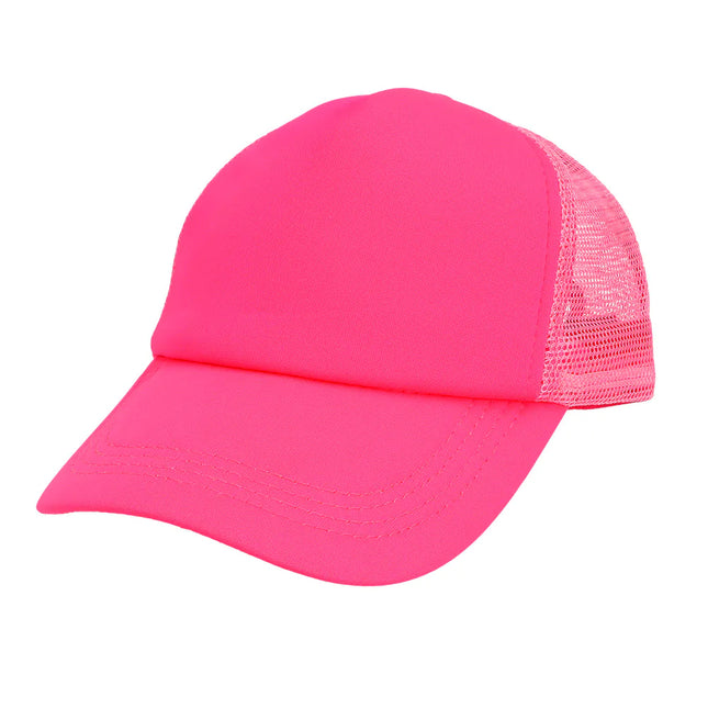 Gorra rosa neón ajustable