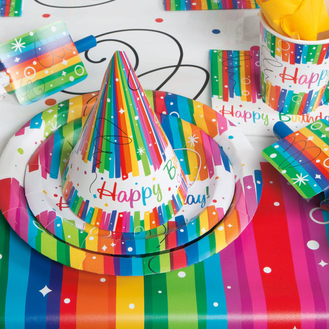 Servilletas de Cumpleaños Feliz Cumpleaños Arcoiris 25cm 16pcs