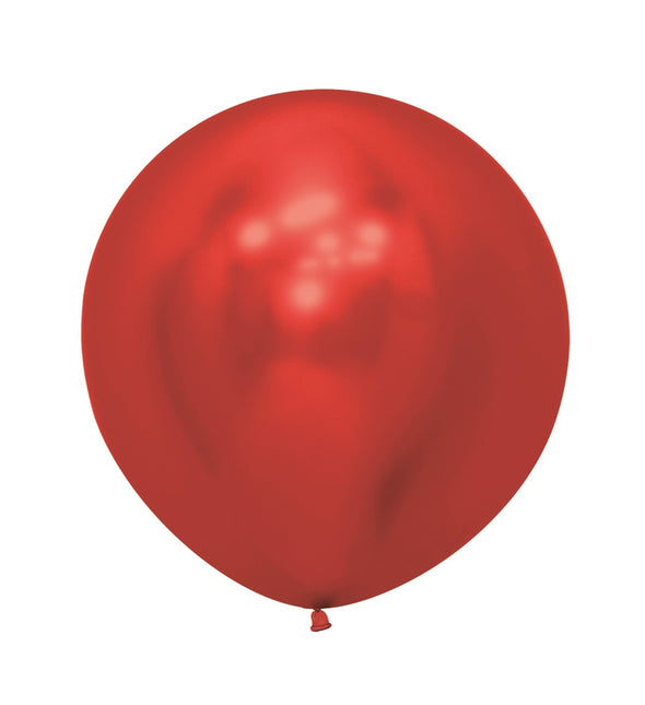 Globos Reflex Rojo 61cm 3pcs