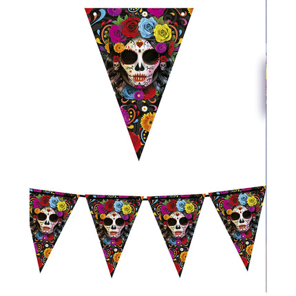 Guirnalda de Halloween Calaveras 3m