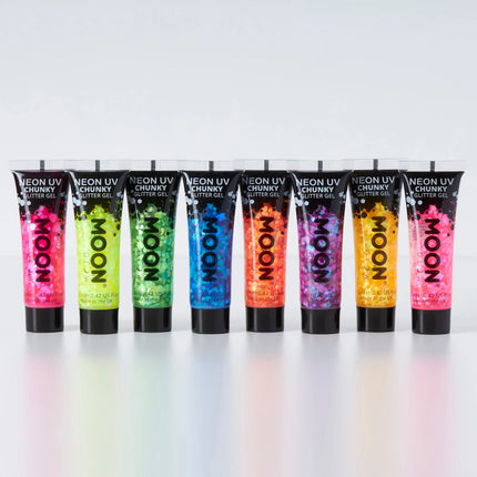 Moon Glow Neon UV Gel Brillo Grueso Magenta 12ml