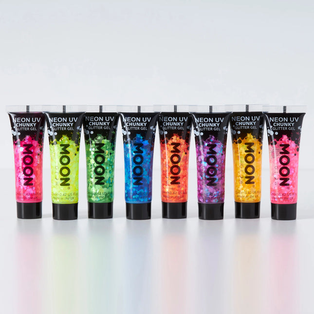 Moon Glow Neon UV Gel Brillo Grueso Magenta 12ml