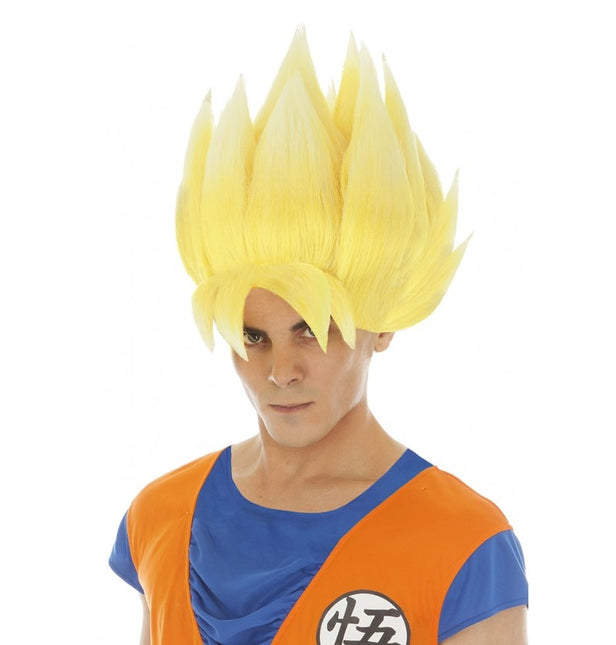 Peluca Goku Saiyan Amarillo Dragon Ball Z