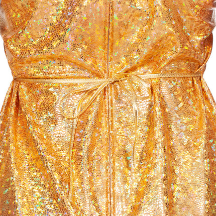 Vestido Festival Oro Metálico