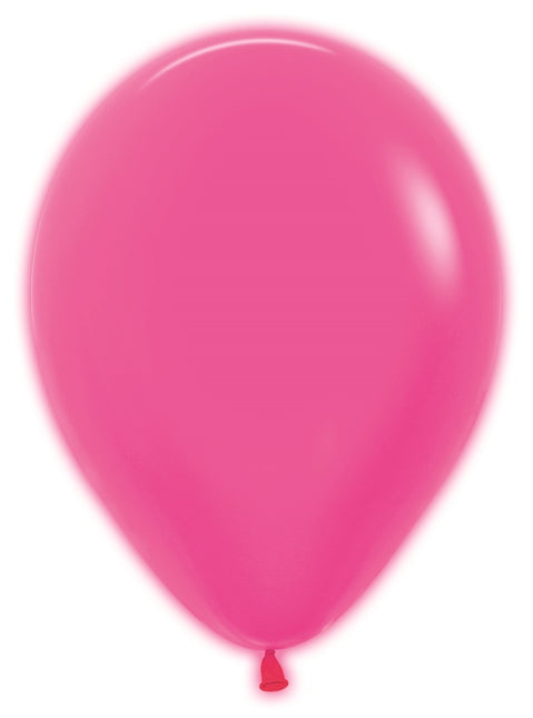 Globos Neón Fucsia 30cm 50pcs