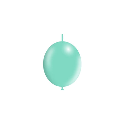 Globos de botón verde menta 15cm 100pcs