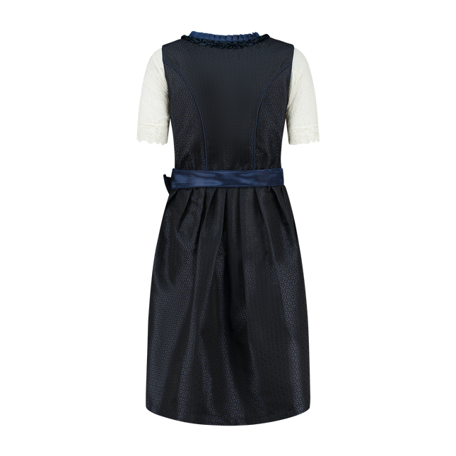 Azul oscuro Dirndl Vestido Oktoberfest Mujer 2 Piezas