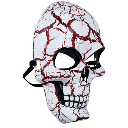 Rojo Blanco Máscara de Halloween Calavera