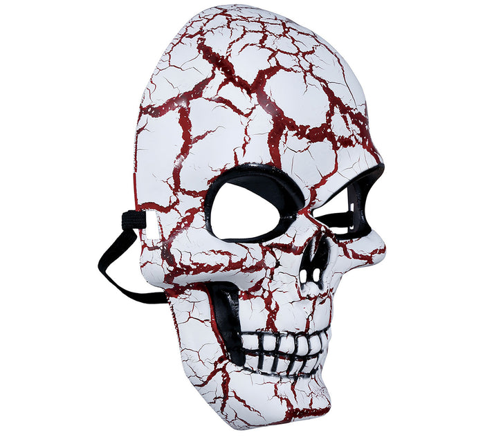 Rojo Blanco Máscara de Halloween Calavera