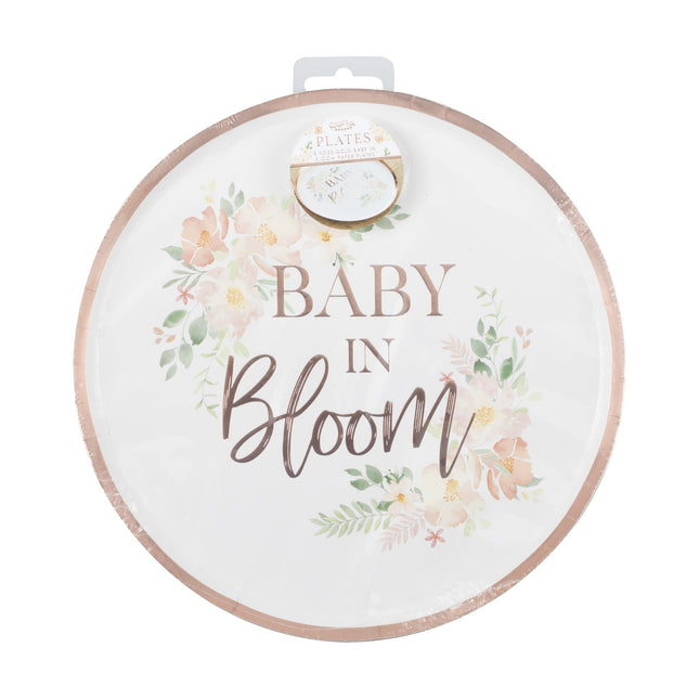 Platos Baby In Bloom 24.5cm 8pcs