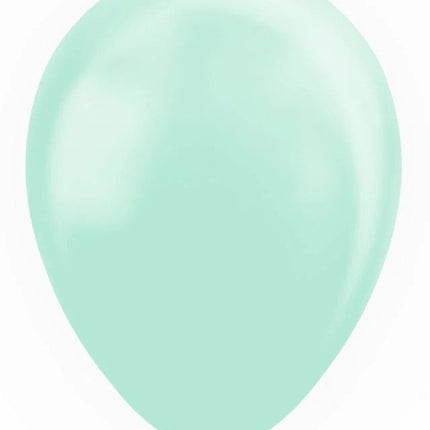 Globos Verde Menta Macaron Pastel 30cm 100pcs