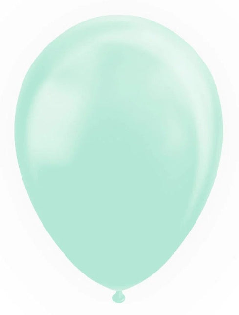 Globos Verde Menta Macaron Pastel 30cm 100pcs