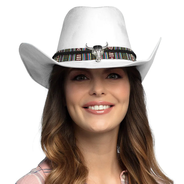 Sombrero Vaquero Blanco Luxe