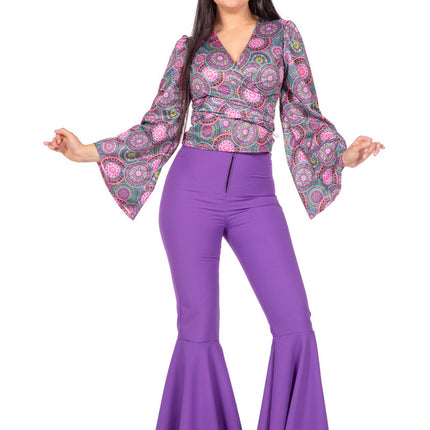 Blusa hippie morada