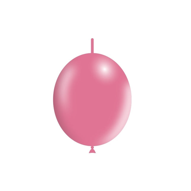 Globos Botón Rosa 30cm 50pcs