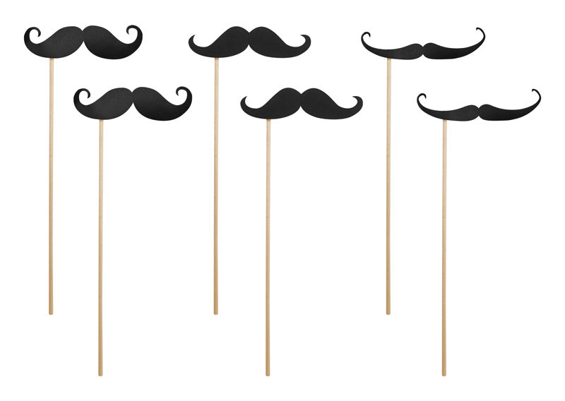 Fotomatón bigotes 6pcs