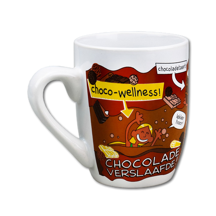 Taza Chocolate Addict 12cm