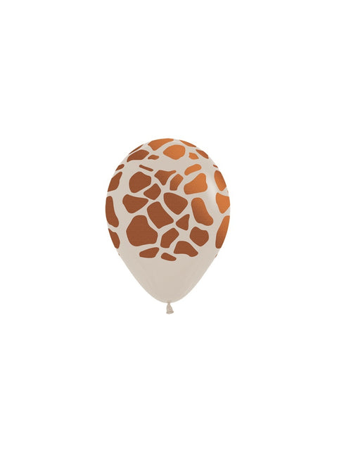 Globos Animal Print Tinta Metálica 12cm 50pcs