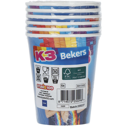 Vasos K3 250ml 6ud