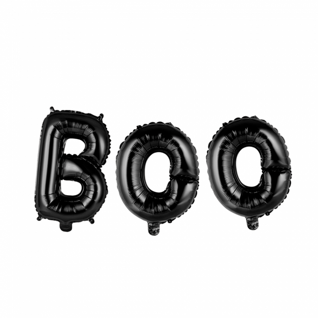 Globos Letra Set Boo Negro 41cm