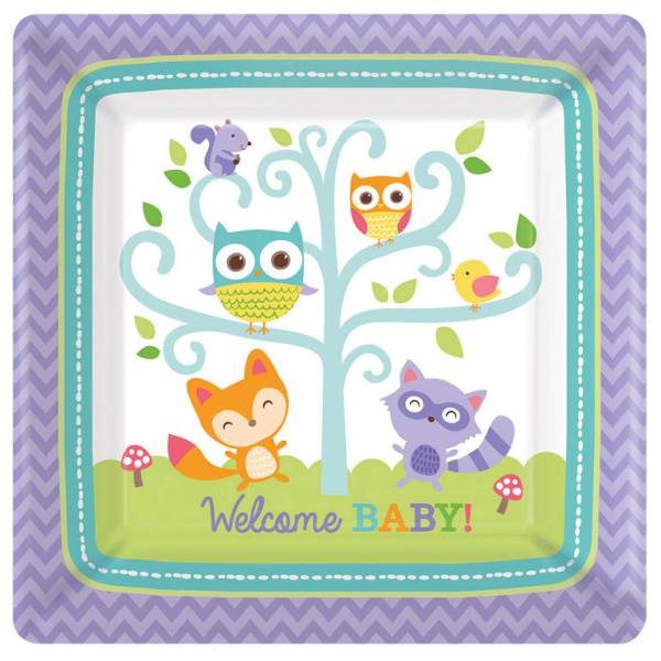 Platos de nacimiento Welcome Baby 26cm 8pcs