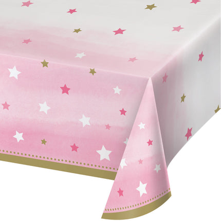 Mantel Estrellas Rosa 2.59m