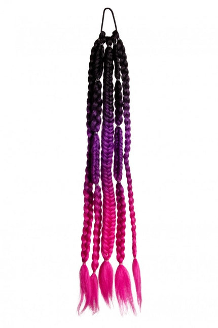 Extensión de pelo Festival Negro/Morado/Rosa