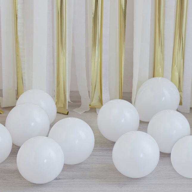 Globos Blancos 13cm 40pcs