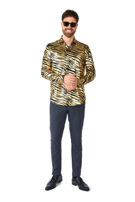 Camisa Tiger Gold OppoSuits Hombre