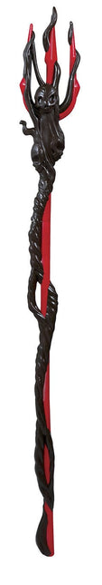 Tridente Negro Rojo Halloween 1,5m