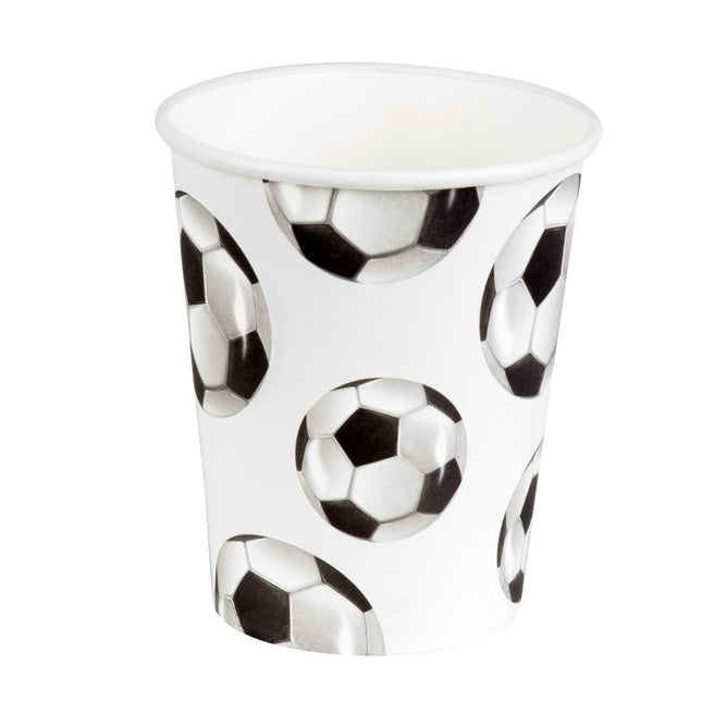 Vasos de fútbol de papel 210 ml 10 unid.