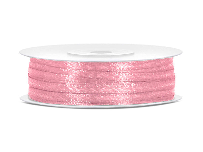 Cinta de raso rosa claro 3mm 50m