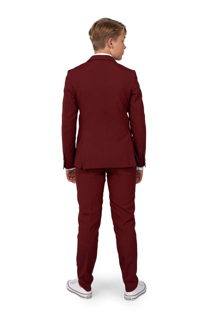 Traje Rojo Burdeos Niño Adolescente OppoSuits