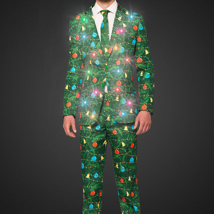 Traje Verde Navidad Con Luces