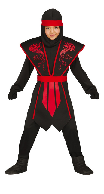 Traje Ninja Niño Sombra Roja