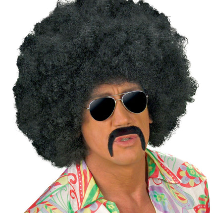 Bigote falso Disco 70S Negro