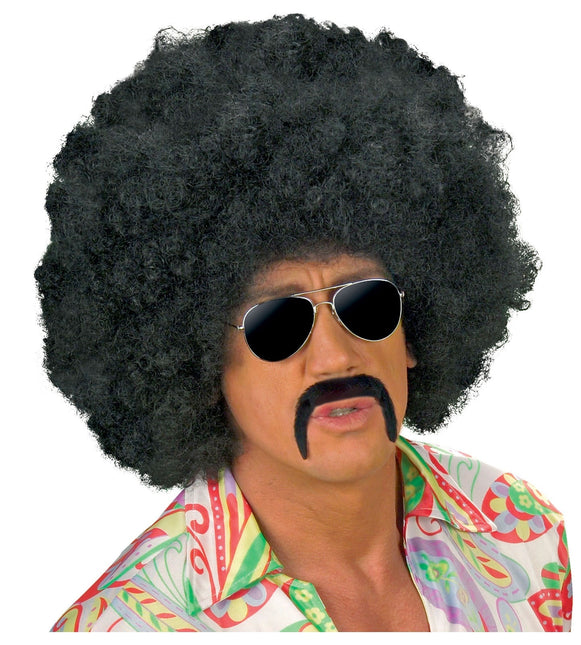 Bigote falso Disco 70S Negro