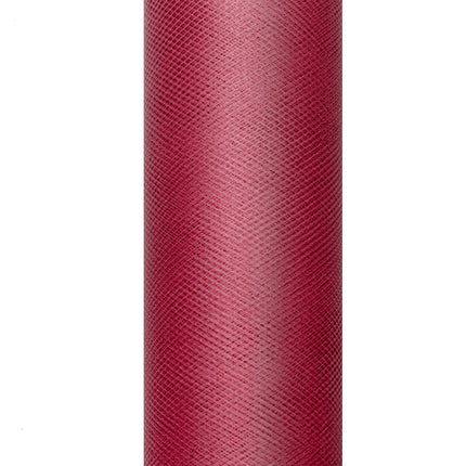 Rollo Tul Rojo Burdeos 15cm 9m