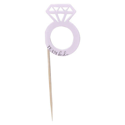 Cupcake Toppers Equipo Novia 5cm 12pcs